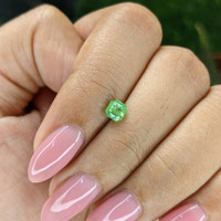 0.59 Ct. Tsavorite Garnet from Tanzania Life Style