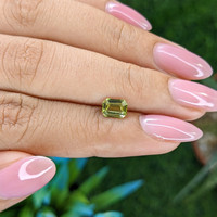 0.86 Ct. Green Chrysoberyl from Tanzania Life Style