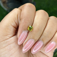 0.85 Ct. Yellowish Green Chrysoberyl from Tanzania Life Style