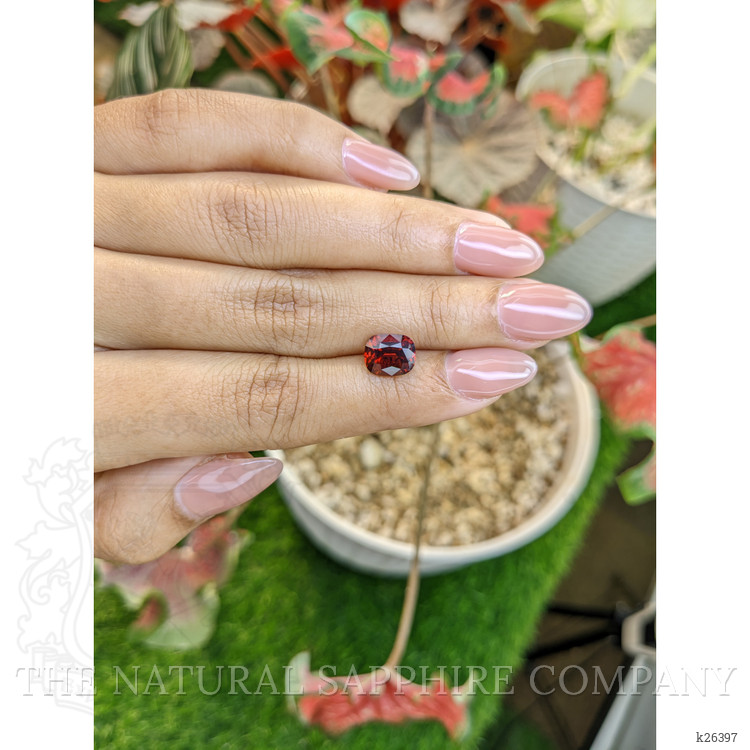 2.82 Ct. Red Garnet from Ceylon (Sri Lanka)