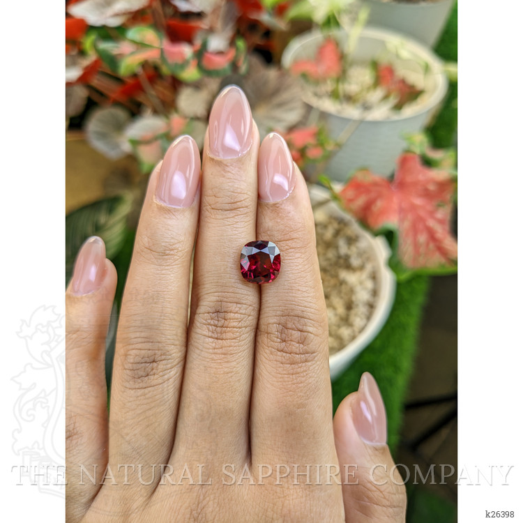 5.22 Ct. Purplish Pink Garnet from Ceylon (Sri Lanka)