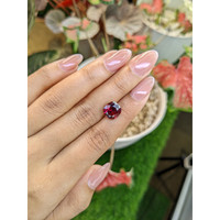 5.22 Ct. Purplish Pink Garnet from Ceylon (Sri Lanka) Life Style