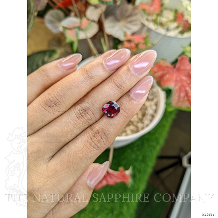 5.22 Ct. Purplish Pink Garnet from Ceylon (Sri Lanka)