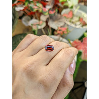3.66 Ct. Pinkish Red Garnet from Ceylon (Sri Lanka) Life Style