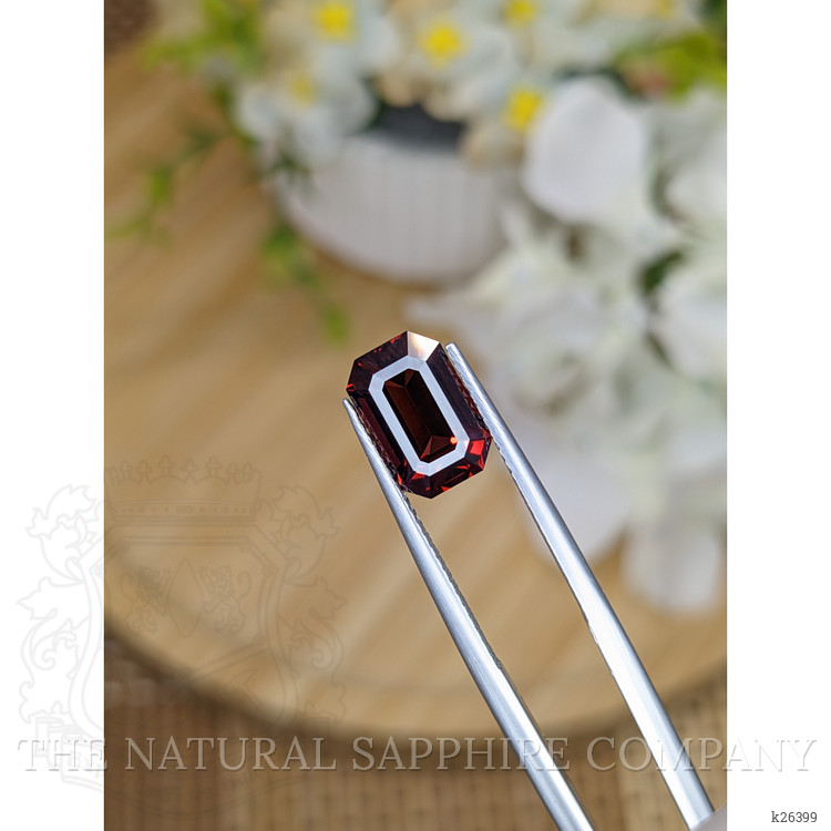 3.66 Ct. Pinkish Red Garnet from Ceylon (Sri Lanka)