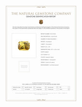 2.03 Ct. Greenish Yellow Chrysoberyl from Ceylon (Sri Lanka) Scan Report
