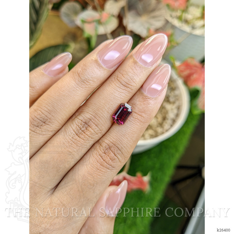 3.09 Ct. Purplish Red Garnet from Ceylon (Sri Lanka)