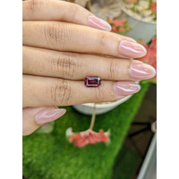 3.09 Ct. Purplish Red Garnet from Ceylon (Sri Lanka) Life Style