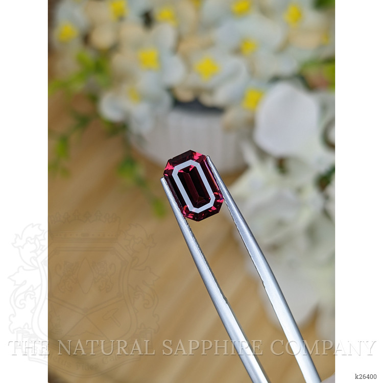 3.09 Ct. Purplish Red Garnet from Ceylon (Sri Lanka)