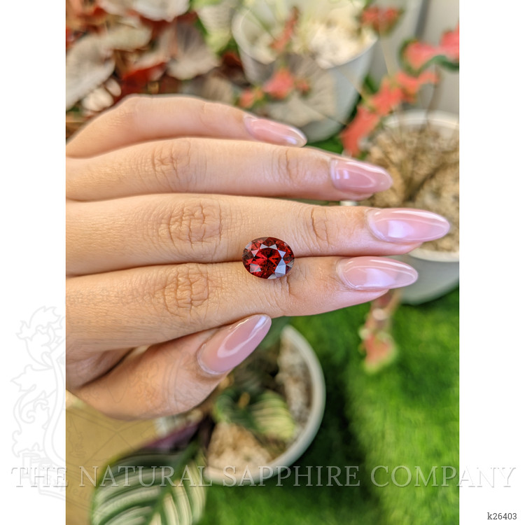 5.98 Ct. Red Garnet from Ceylon (Sri Lanka)