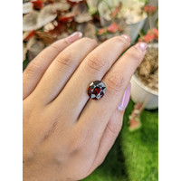 6.56 Ct. Red Garnet from Ceylon (Sri Lanka) Life Style