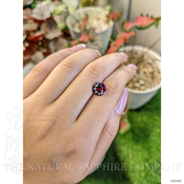 3.14 Ct. Pinkish Red Garnet from Ceylon (Sri Lanka)