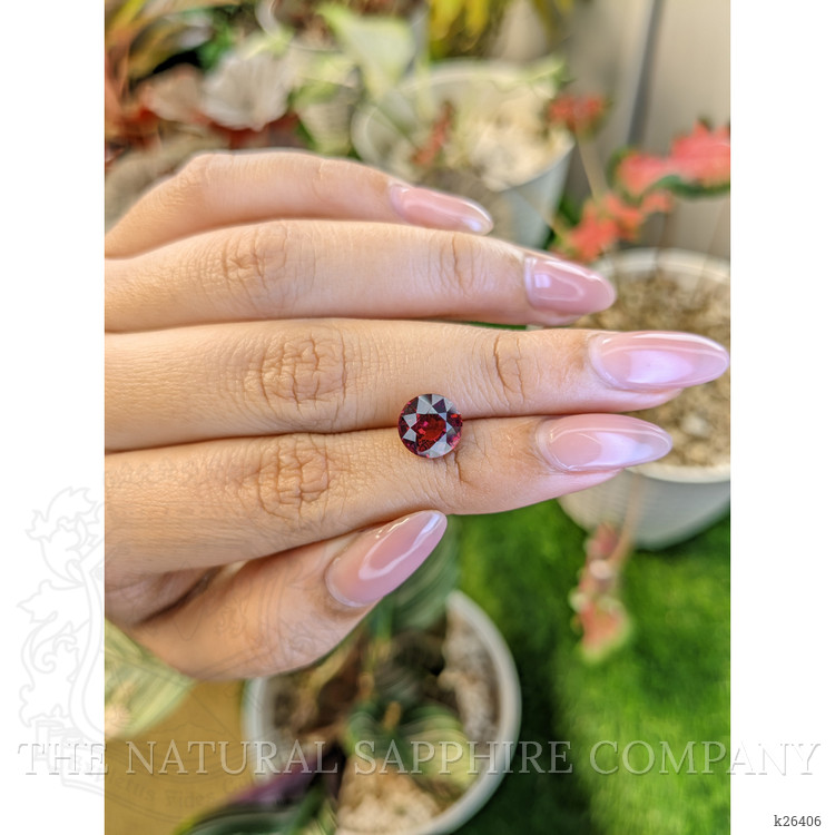 3.06 Ct. Red Garnet from Ceylon (Sri Lanka)
