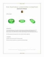 1.42 Ct. Tsavorite Garnet from Tanzania Appraisal