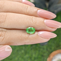 1.42 Ct. Tsavorite Garnet from Tanzania Life Style