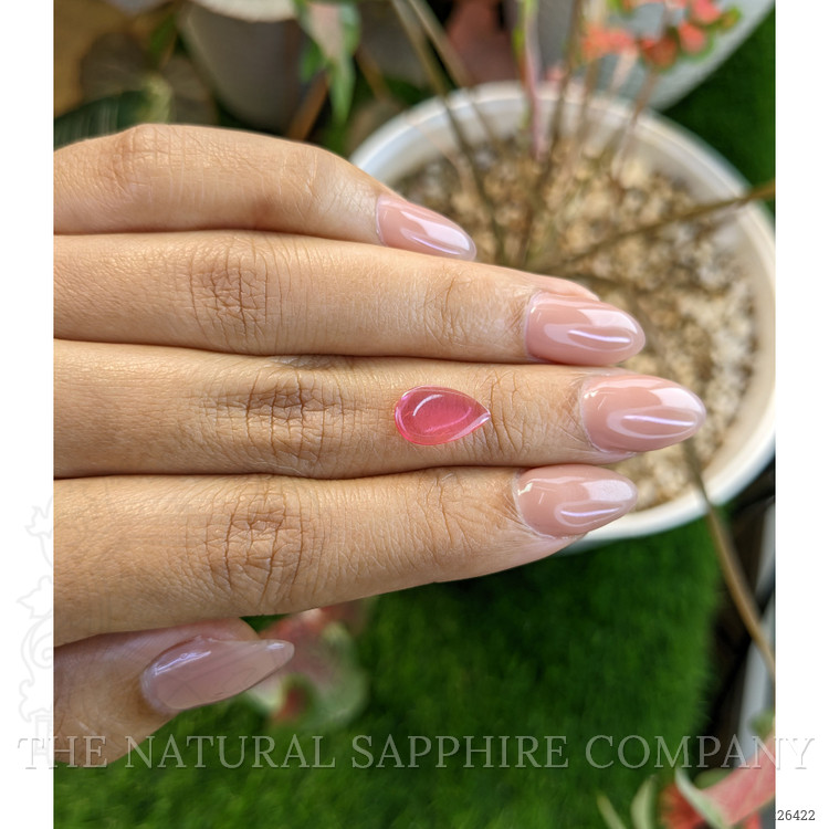 1.48 Ct. Reddish Pink Cabochon Spinel from Tanzania