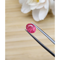 2.53 Ct. Reddish Pink Cabochon Spinel from Tanzania Life Style