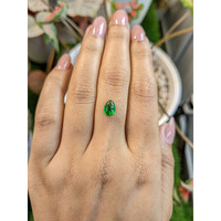 1.43 Ct. Cabochon Tsavorite Garnet from Tanzania Life Style