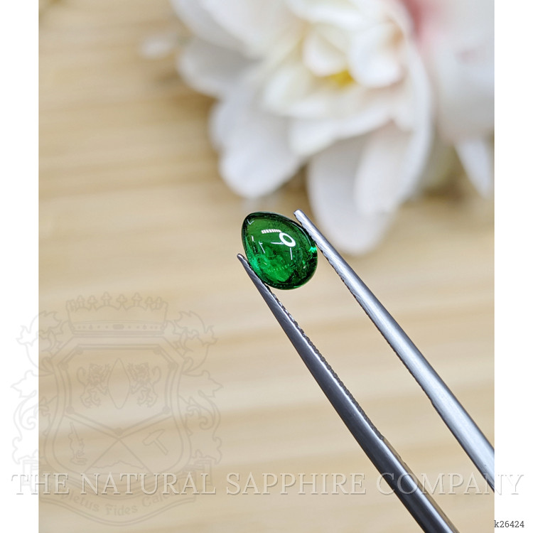 1.43 Ct. Cabochon Tsavorite Garnet from Tanzania