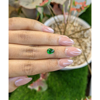 1.43 Ct. Cabochon Tsavorite Garnet from Tanzania Life Style