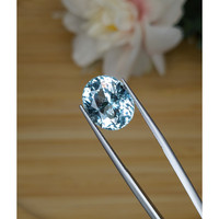 7.47 Ct. Blue Aquamarine from Tanzania Life Style