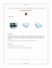 6.65 Ct. Greenish Blue Aquamarine from Tanzania Appraisal