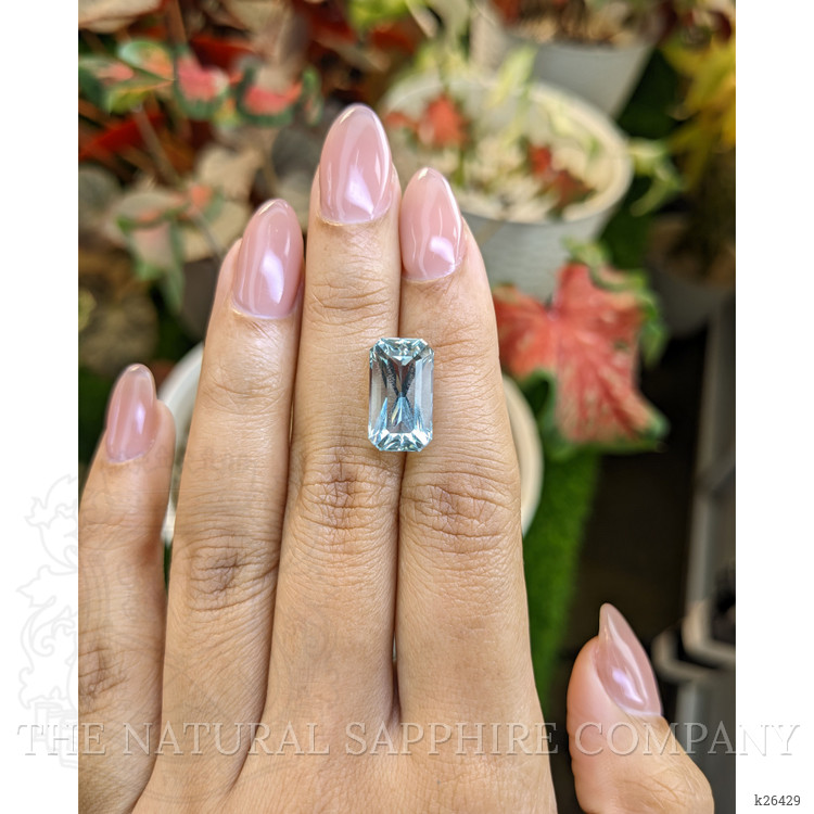 6.72 Ct. Blue Aquamarine from Tanzania