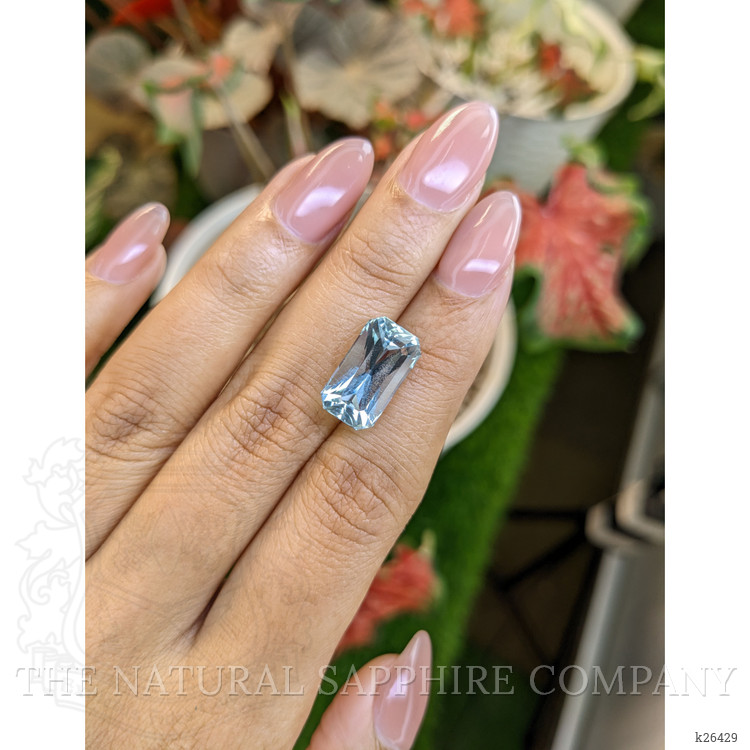 6.72 Ct. Blue Aquamarine from Tanzania