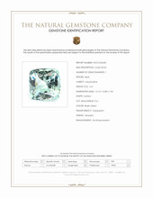 6.61 Ct. Bluish Green Aquamarine from Tanzania Scan Report