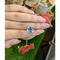 6.61 Ct. Bluish Green Aquamarine from Tanzania Life Style