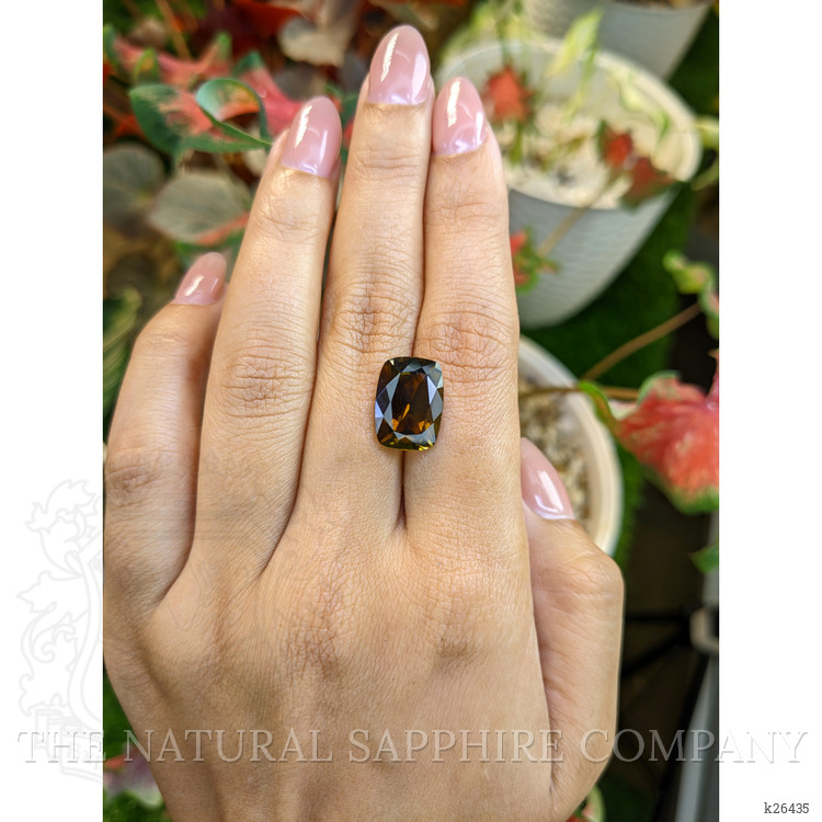 7.26 Ct. Greenish Brown Tourmaline from Tanzania