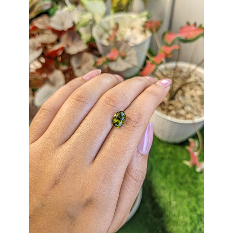 2.26 Ct. Brownish Green Tourmaline from Tanzania