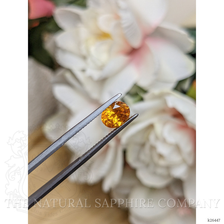 1.34 Ct. Yellowish Orange Spessartite Garnet from Tanzania