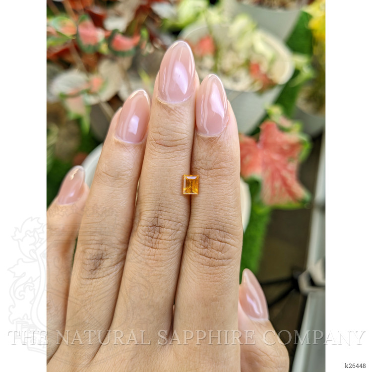 0.88 Ct. Orange Spessartite Garnet from Tanzania