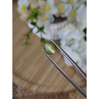 2.64 Ct. Yellowish Green Cabochon Chrysoberyl from Tanzania Life Style