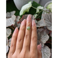 3.03 Ct. Green Cabochon Chrysoberyl from Tanzania Life Style