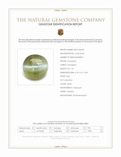 1.81 Ct. Green Cabochon Chrysoberyl from Tanzania Scan Report