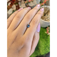 1.13 Ct. Bluish Green Spinel from Ceylon (Sri Lanka) Life Style