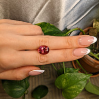 7.68 Ct. Pink Tourmaline from Mozambique Life Style