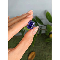 14.07 Ct. Violet Tanzanite from Tanzania Life Style