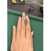 13.29 Ct. Blue Aquamarine from Brazil Life Style