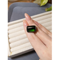 41.02 Ct. Green Cabochon Tourmaline from Brazil Life Style