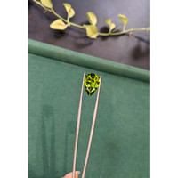 10.66 Ct. Green (Lime Green) Peridot from Burma (Myanmar) Life Style