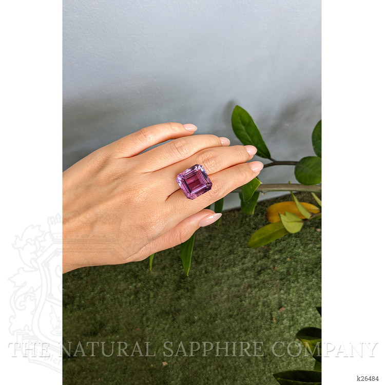 31.17 Ct. Pinkish Purple Amethyst from Brazil