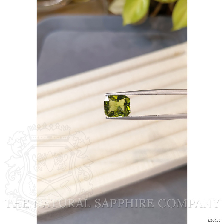 3.29 Ct. Green (Lime Green) Peridot from Burma (Myanmar)