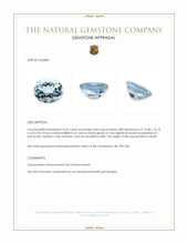 4.26 Ct. Blue Aquamarine from Brazil Appraisal