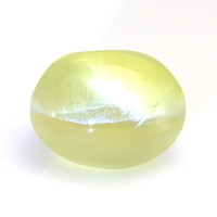3.16 Ct. Greenish Yellow Cabochon Chrysoberyl from Ceylon (Sri Lanka) Video
