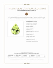 1.85 Ct. Yellowish Green Chrysoberyl from Ceylon (Sri Lanka) Scan Report