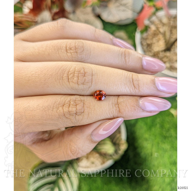 0.78 Ct. Orange Hessonite Garnet from Madagascar