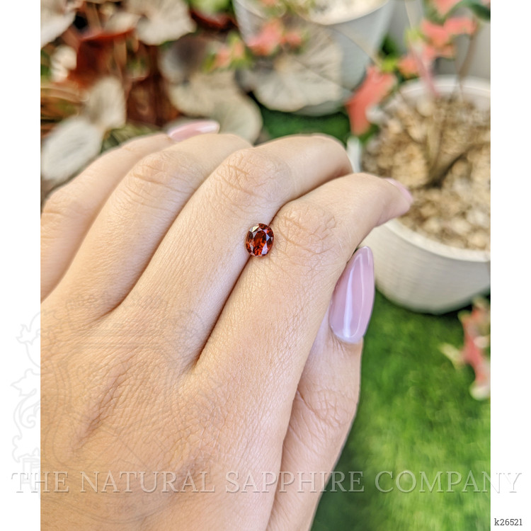 0.78 Ct. Orange Hessonite Garnet from Madagascar